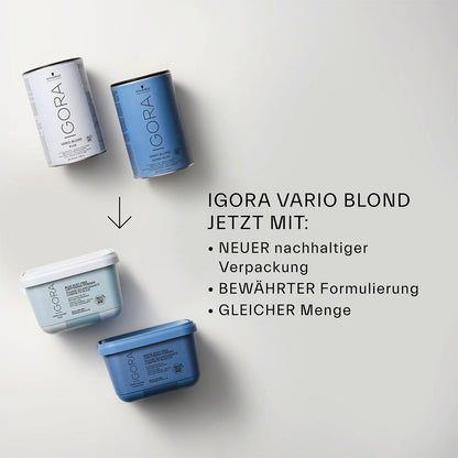 Schwarzkopf Professional Igora Vario Blond Plus Poudre Éclaircissante 450 g - Nouveau
