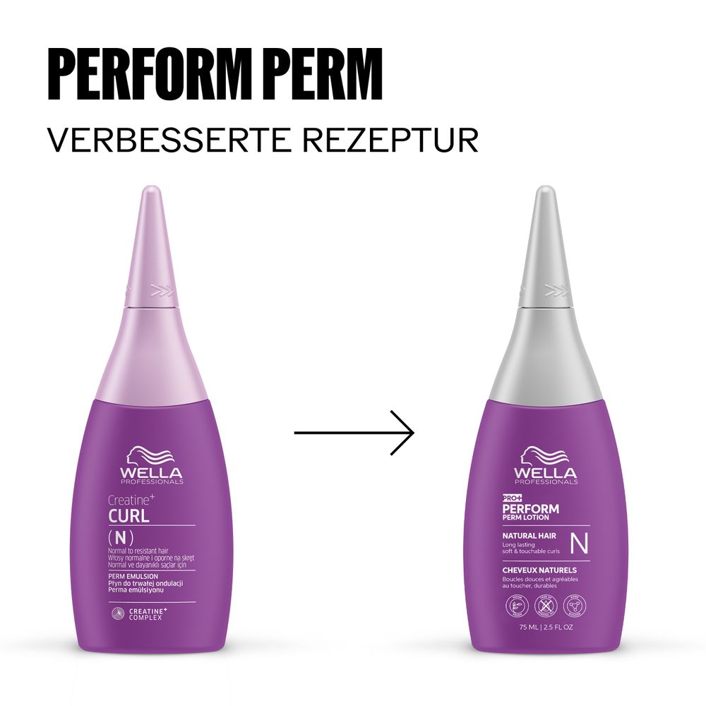 Wella Professionals Pro+ Perform Perm Lotion N 75 ml - für natürliches Haar