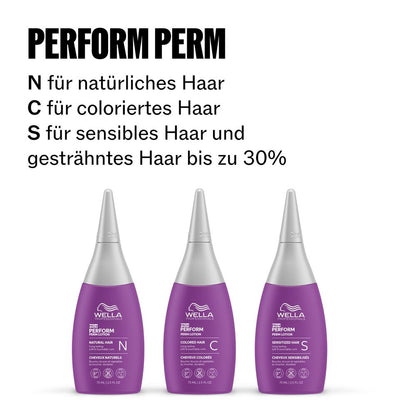 Wella Professionals Pro+ Perform Perm Lotion N 75 ml - für natürliches Haar
