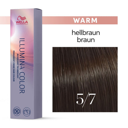 5/7 hellbraun braun