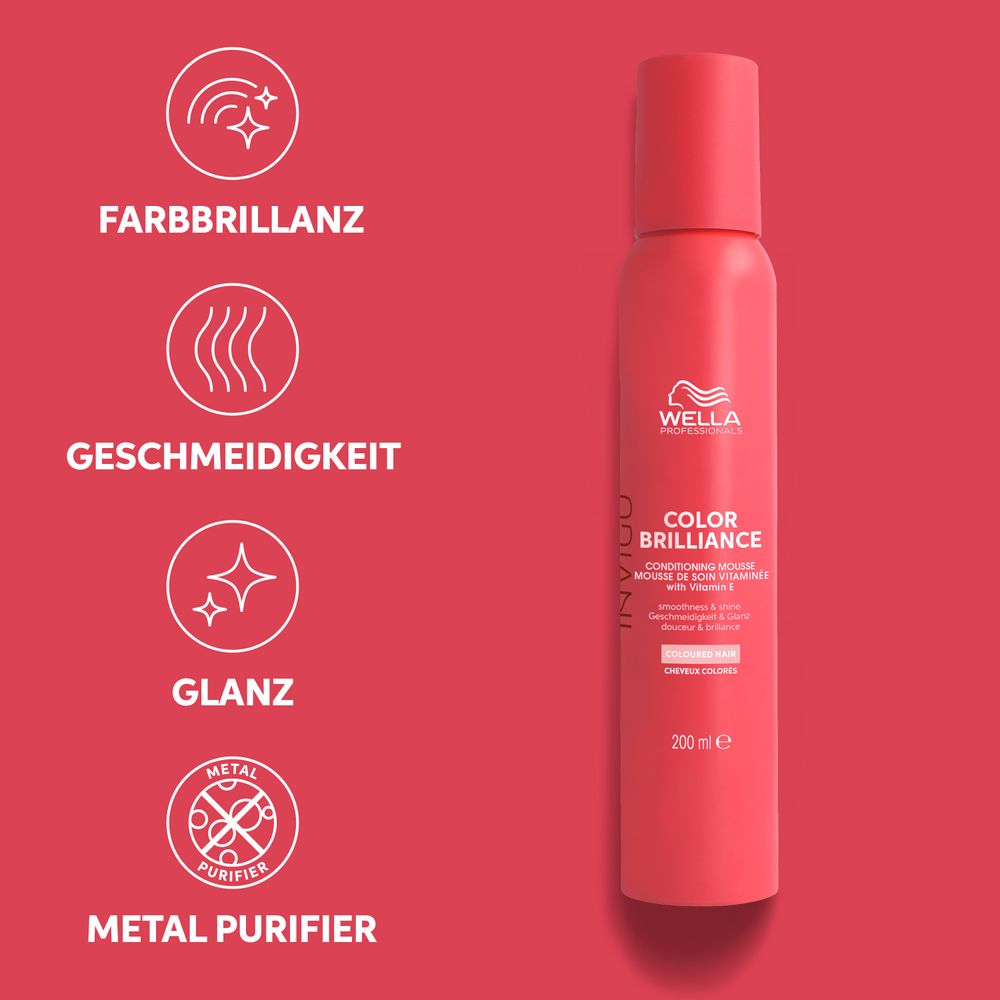 Wella Professionals Color Brilliance Leave-In Vitamin Conditioning Mousse 200 ml