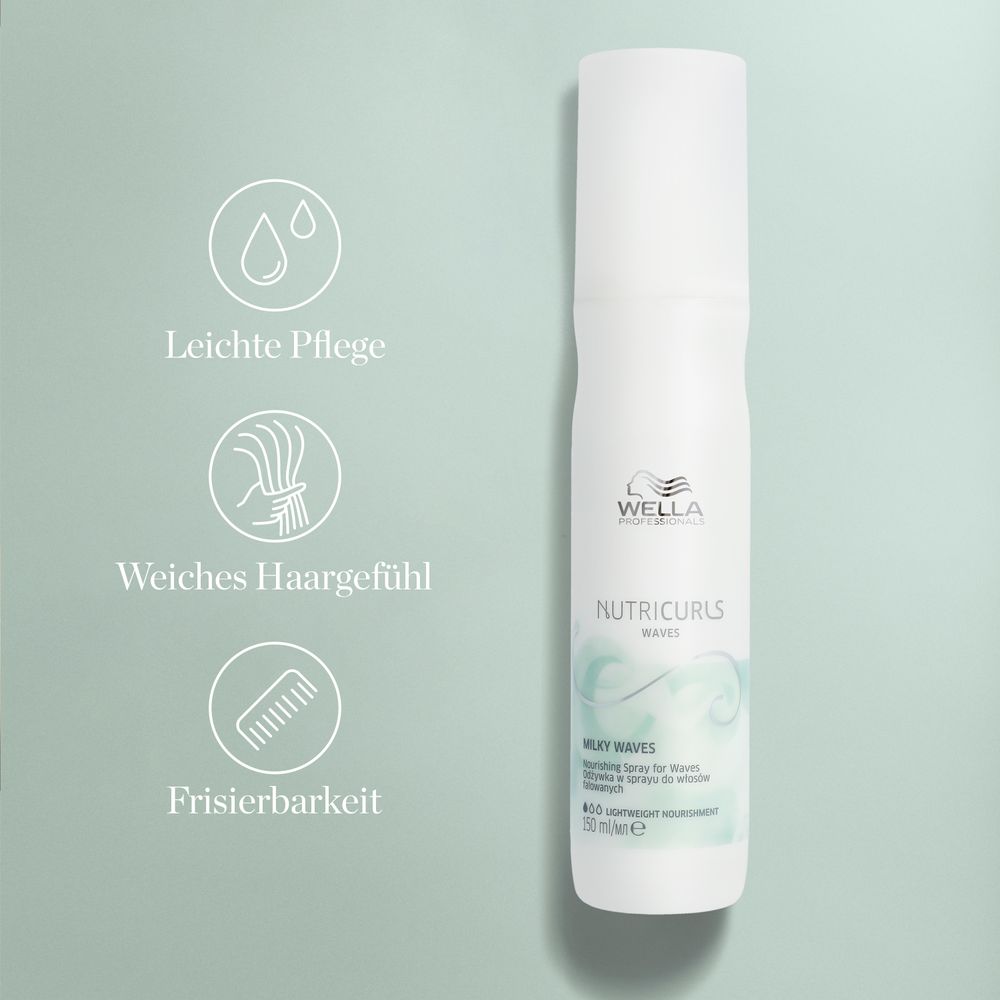 Wella Professionals Nutricurls Milky Waves spray de soin pour cheveux ondulés 150 ml