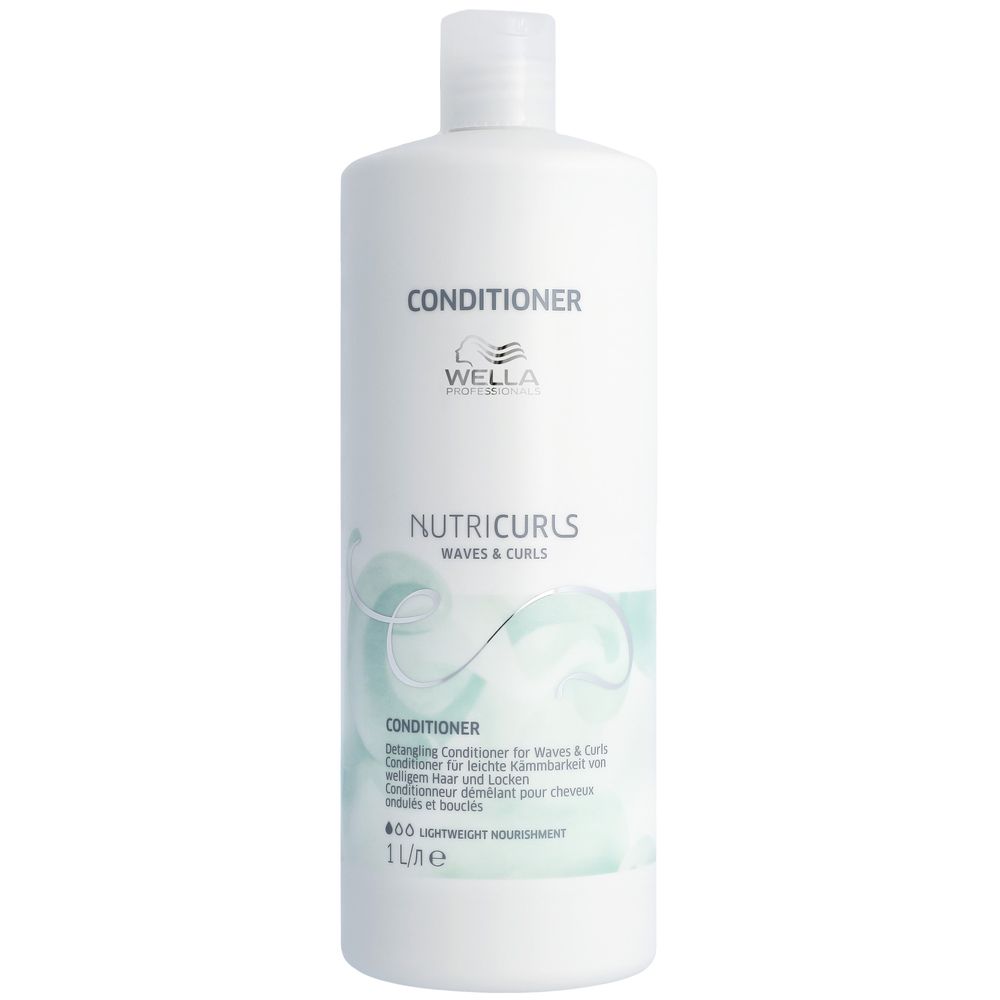 Coffret Wella Professionals Nutricurls - Shampoing 1000 ml + Après-shampoing 1000 ml
