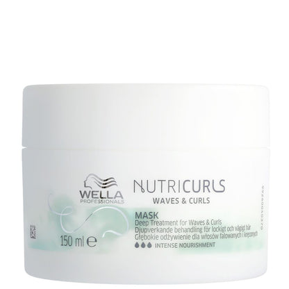 Wella Professionals Nutricurls Curls Geschenkset - Shampoo 250ml +  Conditioner 200 ml + Maske 150 ml  + Kosmetikbeutel gratis