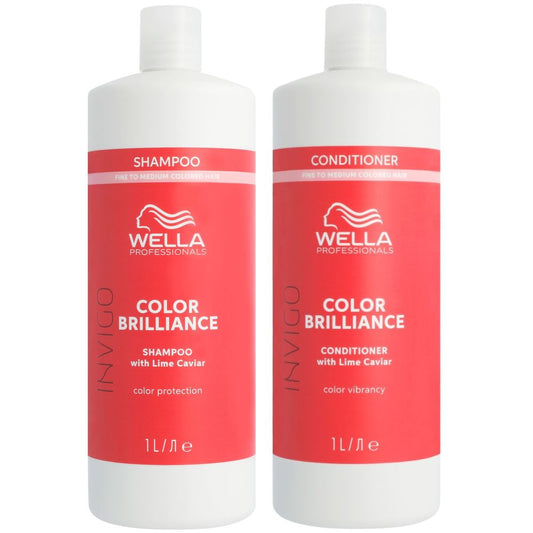 Wella Professionals Invigo Color Brilliance Fine Set - Shampoo 1000 ml + Conditioner 1000 ml