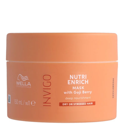 Wella Professionals Invigo Nutri-Enrich Set - Shampoo 300 ml + Conditioner 200 ml + Mask 150 ml + Kosmetikbeutel