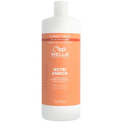 Coffret Wella Professionals Invigo Nutri-Enrich Deep Nourishing - Shampoing 1000 ml + Après-shampoing 1000 ml