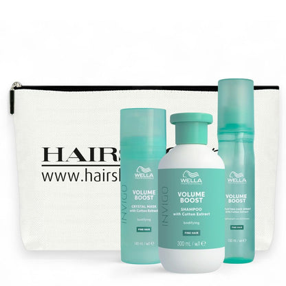 Wella Professionals Invigo Volume Boost Geschenkset Shampoo 300 ml + Crytsal Mask 145 ml + Leave-In 150 ml