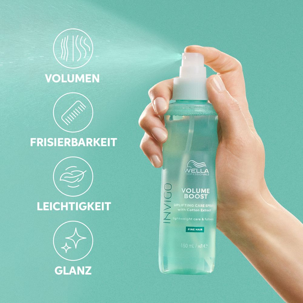 Wella Professionals Invigo Volume Boost Geschenkset Shampoo 300 ml + Crytsal Mask 145 ml + Leave-In 150 ml