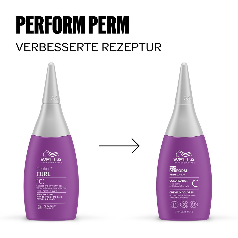 Wella Professionals Pro+ Perform Perm Lotion C 75 ml - für coloriertes Haar