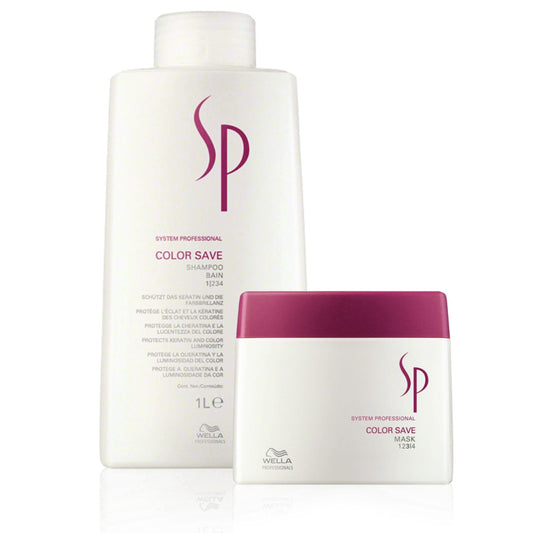 Wella SP System Professional Color Save Set Shampoo 1000 ml + Mask 400 ml