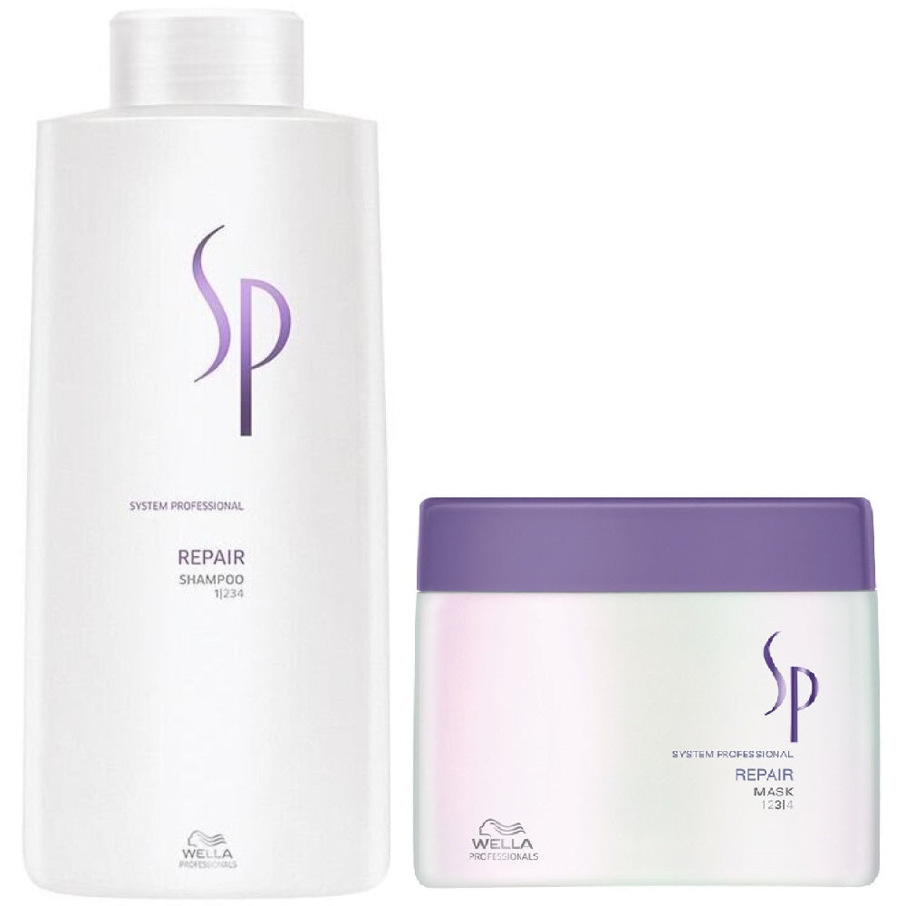 Wella SP System Professional Repair Set Shampoo 1000 ml + Mask 400 ml
