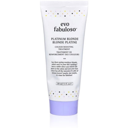 Evo Fabuloso Platinum Blonde Colour Boosting Treatment 220 ml