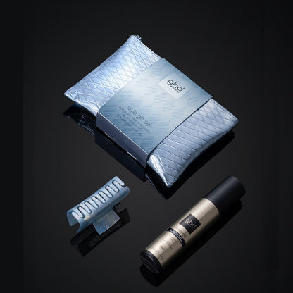 Coffret Luxe Style GHD Iced - Bodyguard 120 ml + trousse + pince à cheveux