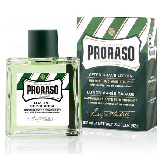 Proraso Green Aftershave Lotion 100ml - Lozione Dopobarba