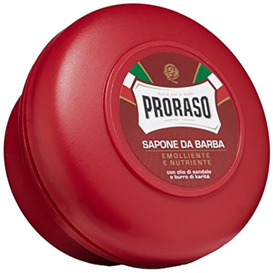 Proraso Red Shaving Soap in a Bowl 150ml - Sapone Barbe Dure